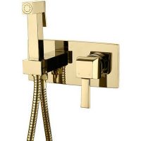 Гигиенический душ со смесителем Caprigo Diamante 50-130-oro Золото — фото 1, Гигиенические души