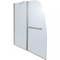 Товар: Шторка на ванну Parly F03 130х120 7178 профиль Хром стекло прозрачное - фото 1 Шторка на ванну Parly F03 130х120 7178 профиль Хром стекло прозрачное — фото 1, Шторки для ванной распашные