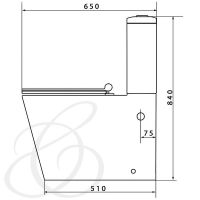 Унитаз компакт Caprigo Style S-1213 с бачком и сиденьем Микролифт — фото 3, Унитазы
