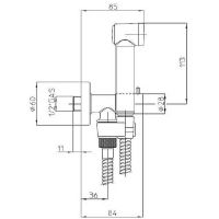 Товар: Гигиенический душ Bossini Talita Gom E57005B.030 Хром - фото 3 Гигиенический душ Bossini Talita Gom E57005B.030 Хром — фото 3, Гигиенические души