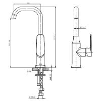 Смеситель для раковины Caprigo Atlantic Хром арт-51-024-crm — фото 2, Смесители для раковины