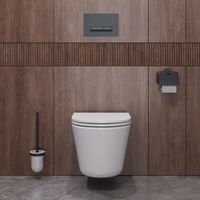 Унитаз подвесной безободковый с сиденьем CEZARES LINER CZR-38083-49-TH-TOR/SC — фото 12, Подвесные унитазы