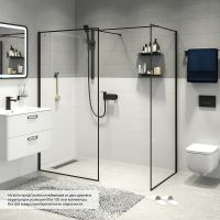 Товар: Душевая перегородка Iddis Slide 120 SLI8BS2i23 профиль Черный стекло прозрачное - фото 2 Душевая перегородка Iddis Slide 120 SLI8BS2i23 профиль Черный стекло прозрачное — фото 2, Душевые перегородки