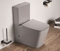 Товар: Унитаз компакт CeramaLux 2170AXMH Светло-серый матовый с бачком и сиденьем Микролифт - фото 3 Унитаз компакт CeramaLux 2170AXMH Светло-серый матовый с бачком и сиденьем Микролифт — фото 3, Унитазы