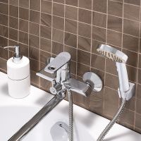 Смеситель для ванны Ростовская Мануфактура Сантехники SL137-006E универсальный Хром — фото 3, Для душа и ванны