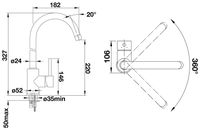 Товар: Смеситель для кухни Blanco Mida 524204 Белый - фото 3 Смеситель для кухни Blanco Mida 524204 Белый — фото 3, Смесители для кухни