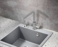 Смеситель для кухни Milacio Ultra MCU.555.GR Серый металлик — фото 6, Смесители для кухни