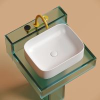 Раковина-чаша Ceramicanova Element 51 CN6052MW Белая матовая — фото 19, Раковины накладные