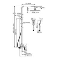 A155.259.201.BG Душевой комплект со смесителем — фото 7, Душевые стойки
