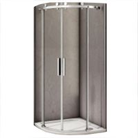 Душевой уголок Good Door Altair R-TD-100-C-CH 100x100 профиль Хром стекло прозрачное — фото 1, Душевые уголки четверть круга