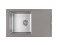 Florentina Мойка "Комби" 780, серый шелк FS — фото 1, Кухонные мойки