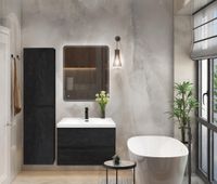 Шкаф подвесной CEZARES MOLVENO-1600-2A-SC-NR — фото 5, Пеналы для ванной комнаты