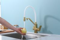 Смеситель для кухни Raglo R85.62.03 Золото матовое Белый — фото 17, Смесители для кухни