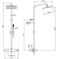 Товар: Душевая система Gattoni Soffio 8195/PDDS Темный никель шлифованный - фото 2 Душевая система Gattoni Soffio 8195/PDDS Темный никель шлифованный — фото 2, Душевые системы