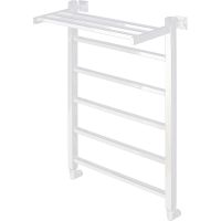 Водяной полотенцесушитель Comfysan Marte-K W-6 80x50 012656 с полкой Белый матовый — фото 1, Водяные полотенцесушители