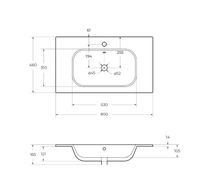 Товар: Керамическая раковина CEZARES CZR-NAT-80-LVB - фото 3 Керамическая раковина CEZARES CZR-NAT-80-LVB — фото 3, Раковины
