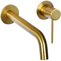 Смеситель для раковины Raiber Graceful RPG-004 Золото матовое — фото 4, Смесители для раковины