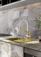 Смеситель для кухни Raglo R81.62.03 Золото матовое Белый — фото 15, Смесители для кухни