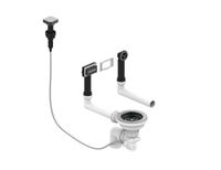 Выпуск для мойки с вертикальным переливом POP UP ANTHRACITE new с рамкой и заглушкой — фото 1, Аксессуары для кухни