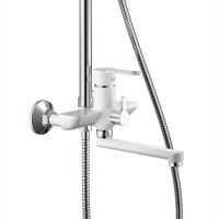 Душевая система Haiba HB24557-8 Белый Хром — фото 2, Душевые системы