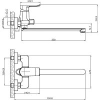 Смеситель для ванны Agger Happy A0421100 универсальный Хром — фото 2, Для душа и ванны