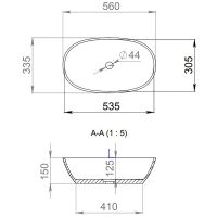 Раковина-чаша Salini Callista 56 106 1101206SM Белая матовая — фото 4, Раковины накладные