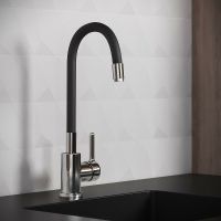 Товар: Смеситель для кухни Aringa Твид AR02023BL Хром Черный - фото 2 Смеситель для кухни Aringa Твид AR02023BL Хром Черный — фото 2, Смесители для кухни
