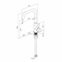 Товар: Смеситель для кухни Milardo Meal M01SBL0M05 Хром - фото 6 Смеситель для кухни Milardo Meal M01SBL0M05 Хром — фото 6, Смесители для кухни