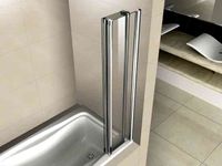 Шторка на ванну CEZARES PRATICO-V-5-120/140-C-Cr — фото 2, Складные шторки для ванной