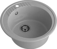 GRANFEST Мойка RONDO 520 1-чаша D-520мм серый арт.GF- — фото 1, Кухонные мойки