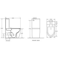 Товар: Унитаз компакт Alcora Luvia LT-2141A-R 49527 с бачком и сиденьем Микролифт - фото 2 Унитаз компакт Alcora Luvia LT-2141A-R 49527 с бачком и сиденьем Микролифт — фото 2, Унитазы