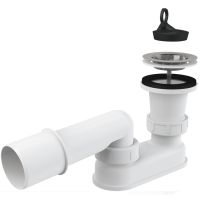 Сифон для душевого поддона Alcaplast A461-50 Хром — фото 1, Сифоны для поддонов