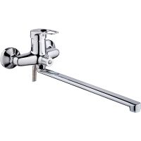 Смеситель для ванны Ростовская Мануфактура Сантехники SL55-006E универсальный Хром — фото 1, Для душа и ванны