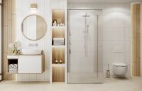 Душевой уголок Ambassador Nord 100х100 13011104 профиль Хром стекло прозрачное — фото 2, Душевые уголки