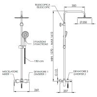 Товар: Душевая система Remer Energy EY34A8MPUFM25G Хром - фото 2 Душевая система Remer Energy EY34A8MPUFM25G Хром — фото 2, Душевые стойки