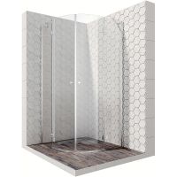 Душевой уголок Ambassador Diamond 100х100 12011102 профиль Хром стекло прозрачное — фото 1, Душевые уголки четверть круга