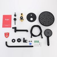 Душевая система Raglo R20.27.06 Черная матовая — фото 12, Встраиваемые душевые комплекты