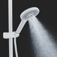 Душевая система Rose R39C Белая матовая арт-R3936C — фото 8, Душевые стойки