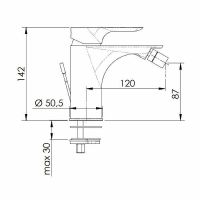 Смеситель для биде Remer Infinity I20BG Золото брашированное — фото 2, Смесители для биде