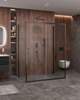 Душевой уголок CEZARES MOLVENO-AH-12-150/90-C-GM-IV — фото 1, Прямоугольные душевые уголки