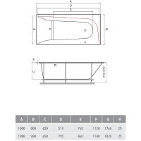 Товар: Акриловая ванна Vayer Boomerang 180x80 R Гл000010523 без гидромассажа - фото 5 Акриловая ванна Vayer Boomerang 180x80 R Гл000010523 без гидромассажа — фото 5, Акриловые ванны