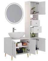 Товар: Зеркало LUNO , 60*60см, сенсорный выключатель, LED-подсветка, ф-ция антизапотевания - фото 2 Зеркало LUNO , 60*60см, сенсорный выключатель, LED-подсветка, ф-ция антизапотевания — фото 2, Зеркала в ванную комнату