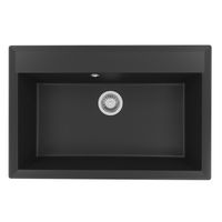 Florentina Мойка "Тоскана" 770, антрацит — фото 1, Кухонные мойки