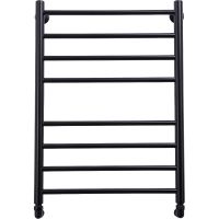 Водяной полотенцесушитель Comfysan Luce W-8 80x50 013509 Черный матовый — фото 3, Водяные полотенцесушители