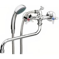 Смеситель для ванны Ledeme H20 2220L универсальный Хром — фото 1, Смеситель для ванны