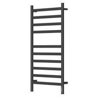 Полотенцесушитель электрический Point Селена PN16850B П10 500x1000, диммер справа, черный — фото 3, Электрические полотенцесушители