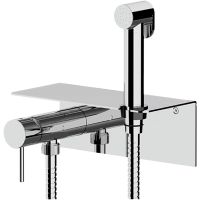 Гигиенический душ со смесителем Remer X-Style X65C25TW Хром — фото 1, Гигиенические души