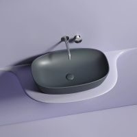 Раковина-чаша Ceramicanova Element 60 CN6049MDH Темный антрацит матовый — фото 20, Раковины накладные