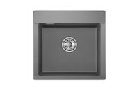 Товар: Granula-ES-5201, ГРАФИТ (ЧЁРНО-СЕРЫЙ), кухонная мойка, кварц, ESTETICA - фото 2 Granula-ES-5201, ГРАФИТ (ЧЁРНО-СЕРЫЙ), кухонная мойка, кварц, ESTETICA — фото 2, Кухонные мойки