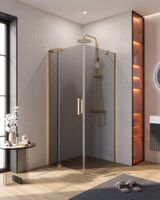 Душевой уголок CEZARES SLIDER-AH-1-90-70/80-GRIGIO-BORO — фото 1, Прямоугольные душевые уголки